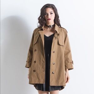 Cropped Trench Coat